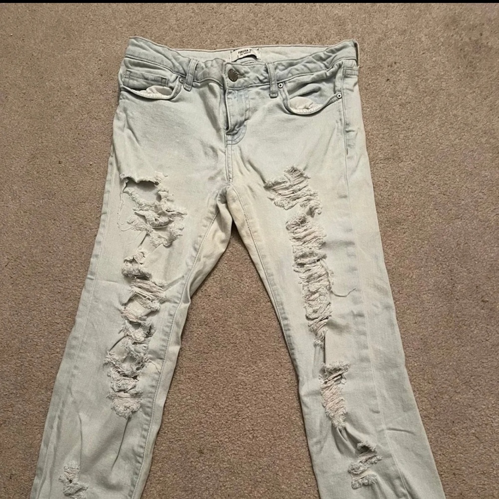 Forever 21 Distressed Jeans